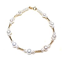 Bracelet Coscia Perle Woman Le Lune in Yellow Gold Perla LLBR2155.1